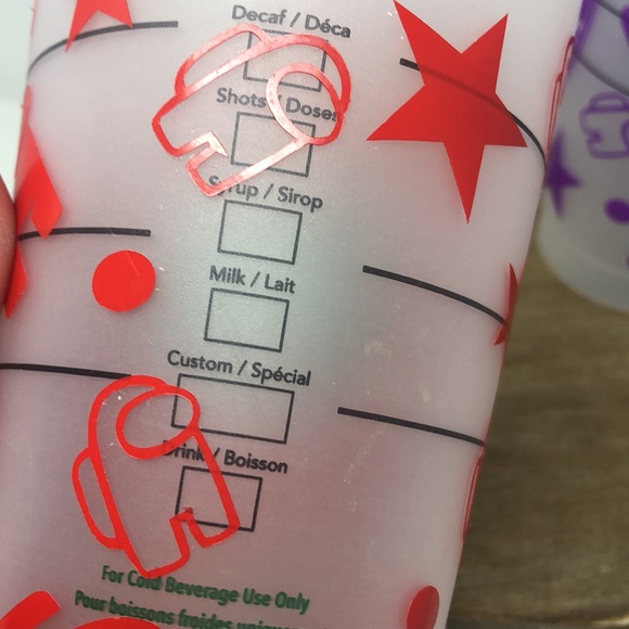 Starbucks Among Us Imposter Crewmates Plastic Tumbler Cups - Picture 6 of 11